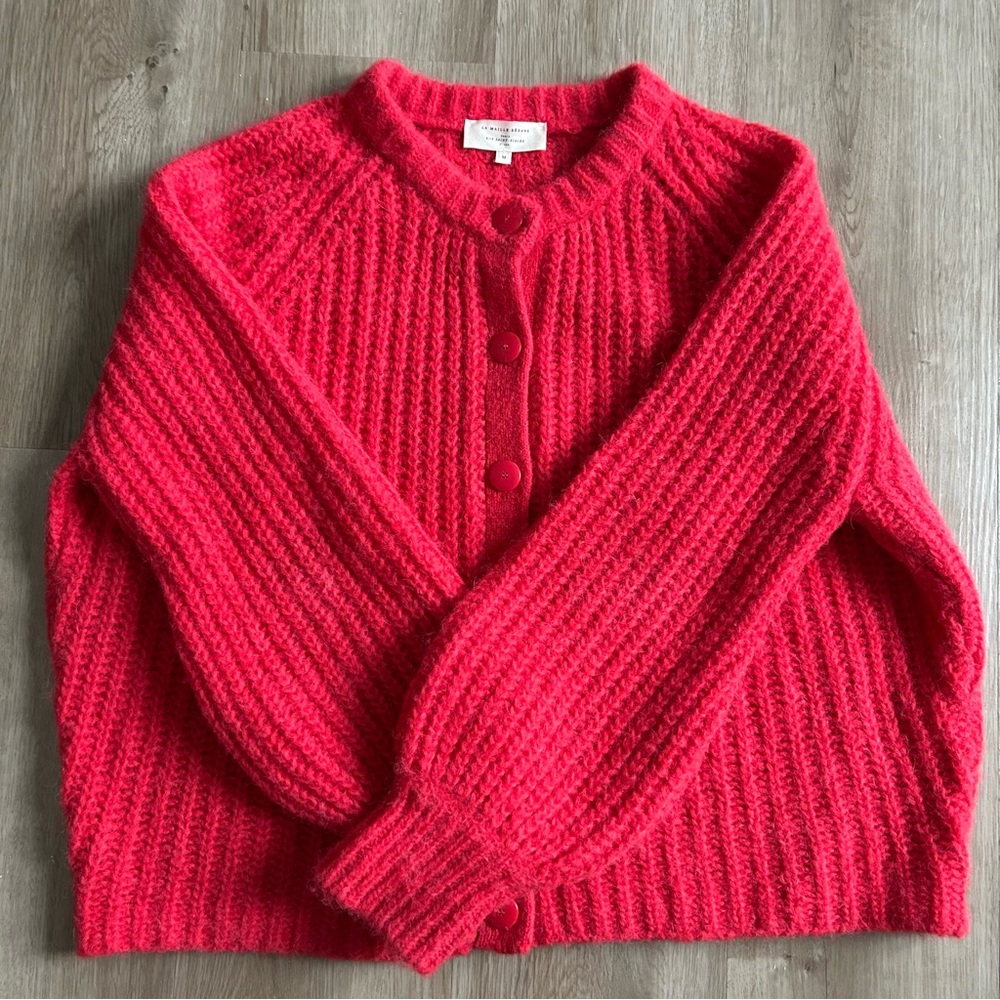 Sézane Red Emile cardigan - Picture 4 of 7